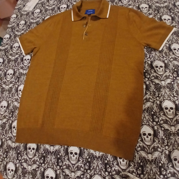 Apt. 9 Men's Brown Casual Polo Shirt - Picture 1 of 6